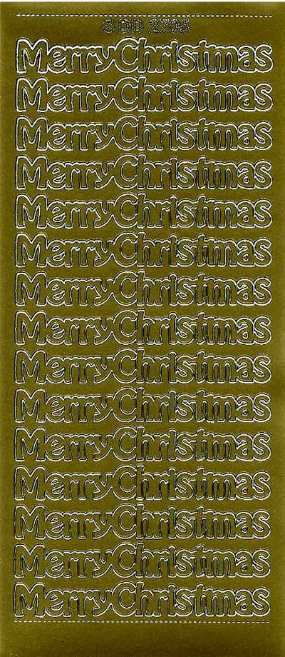 Merry Christmas (Large) 2705 - Gold