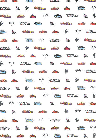 Backing Paper A4 - Motorsports / Cars / Bikes
